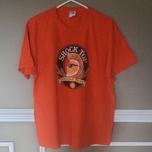 Fruit of the Loom Bright Orange Shock Top Graphic Tee Size XL